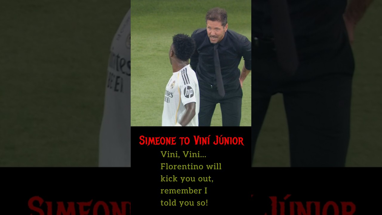 Vini Jr Fight Diego Simeone During Atletico vs. Real Madrid Super Copa de Espana Semifinal!