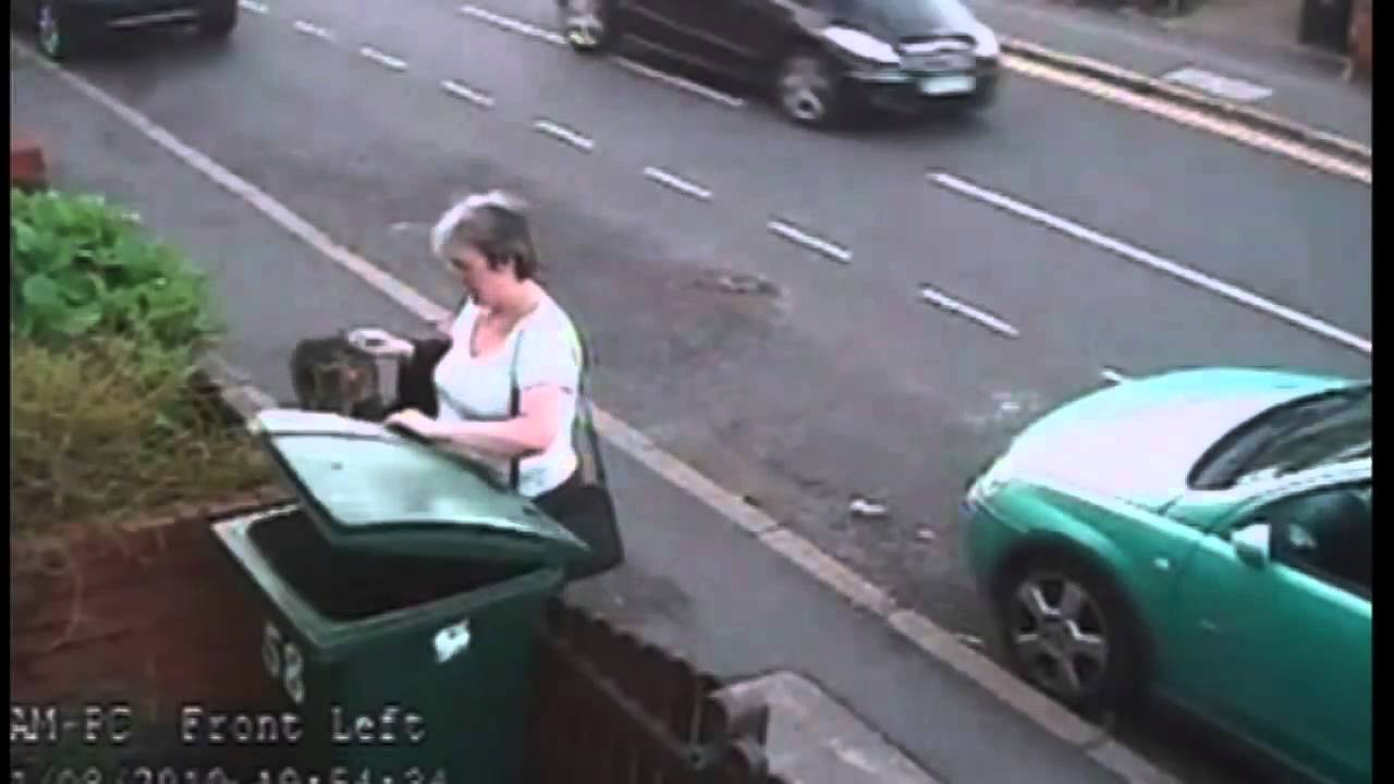 'Cat in bin' woman confronted by media