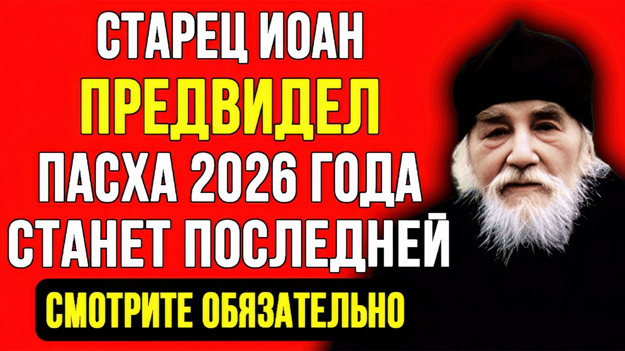 ПРЕДСКАЗАНИЕ АРХИМАНДРИТА ИОАННА! До пасхи НЕПРЕМЕННО выполни ЭТО! ИНАЧЕ...