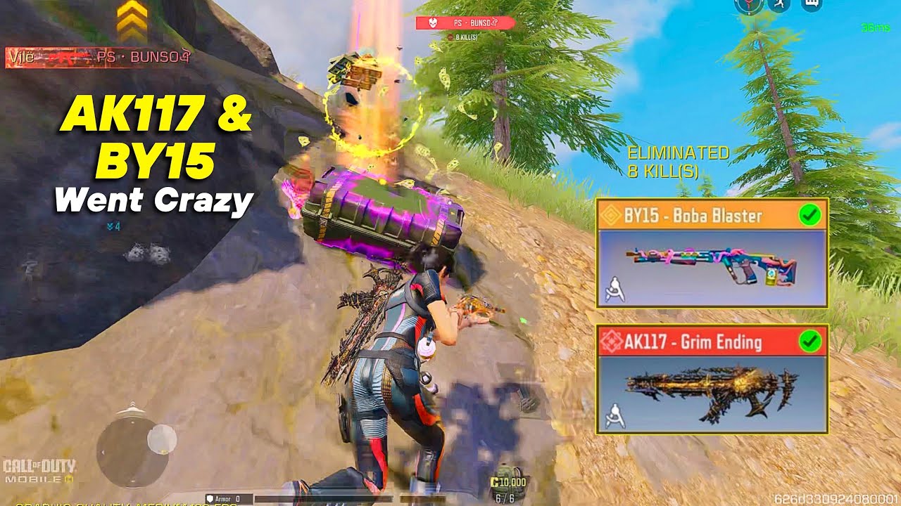 39 KILLS IN TWO INTENSE TRYHARD MATCHES | AK117 & BY15 COMBO COD MOBILE
