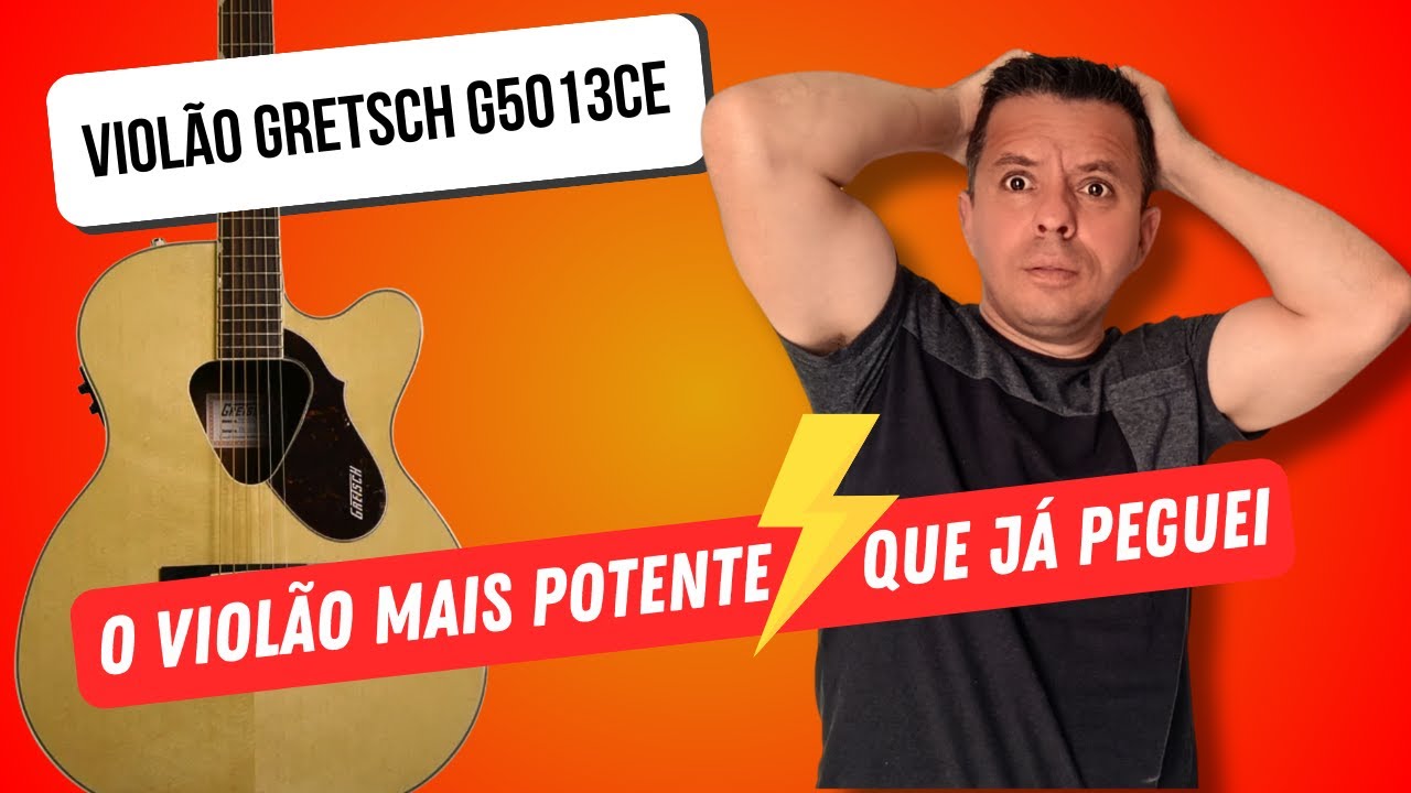 A projeção é ABSURDA!!! 😱 Violão Gretsch G5013CE Rancher Jr
