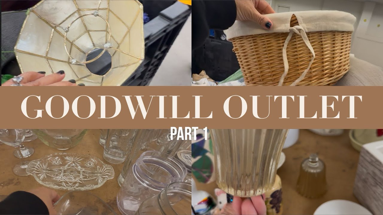GOODWILL BINS OUTLET THRIFT SHOP WITH ME FOR EVERYTHING FOR THE HOME LONG DAY
