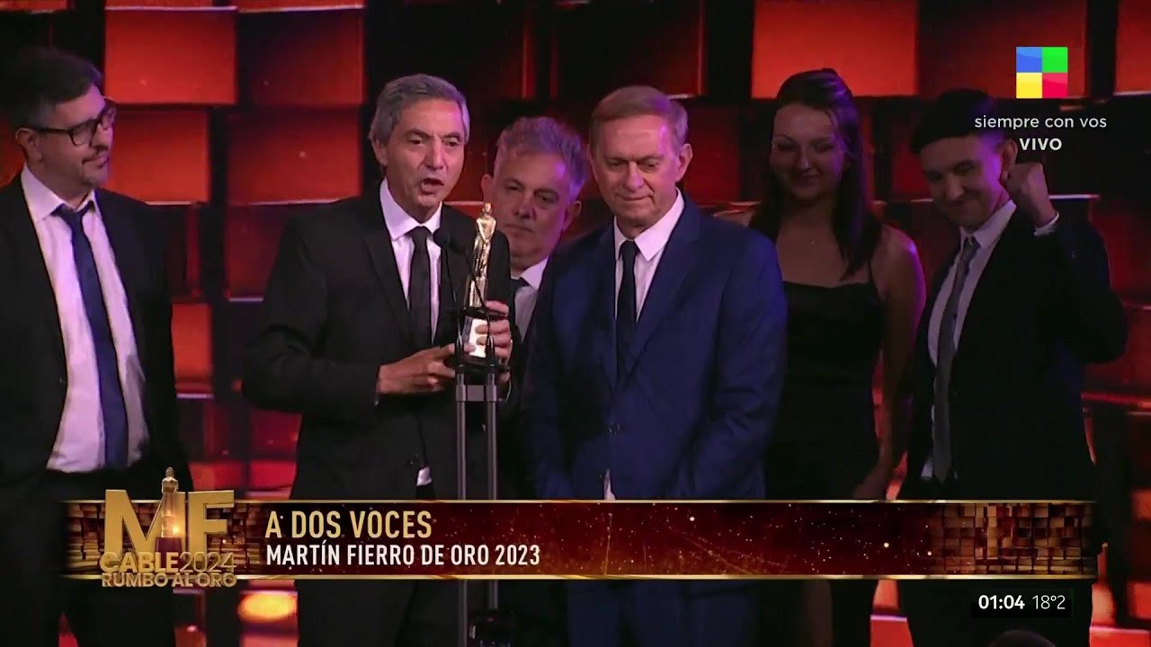 ⭐️SPORTSCENTER y A DOS VOCES reciben el MARTÍN FIERRO DE ORO #MFCable