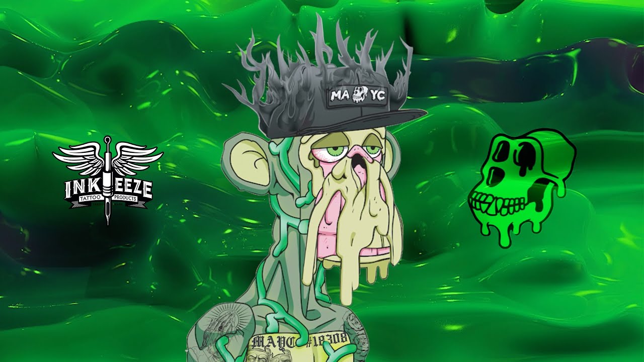 Bored Ape Yacht Club Mutant Serum Green Tattoo Ointment | INK-EEZE