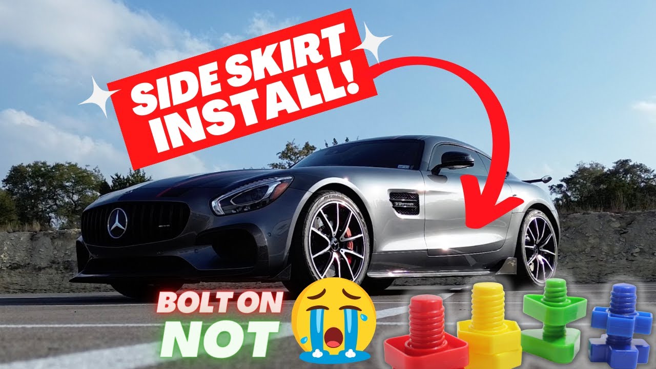 CARBON FIBER EXPERT устанавливает БОКОВЫЕ ЮБКИ на AMG GTS!