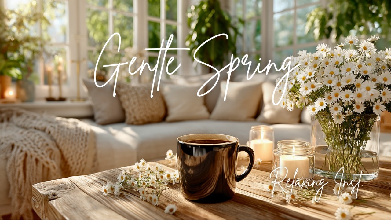 Spring Morning Reset 🌼 Gentle Spring Ambience | Relaxing Acoustic Guitar for Study & Deep Focus