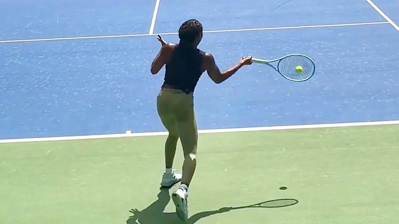 Coco Gauff Slow Motion Forehand + Backhand