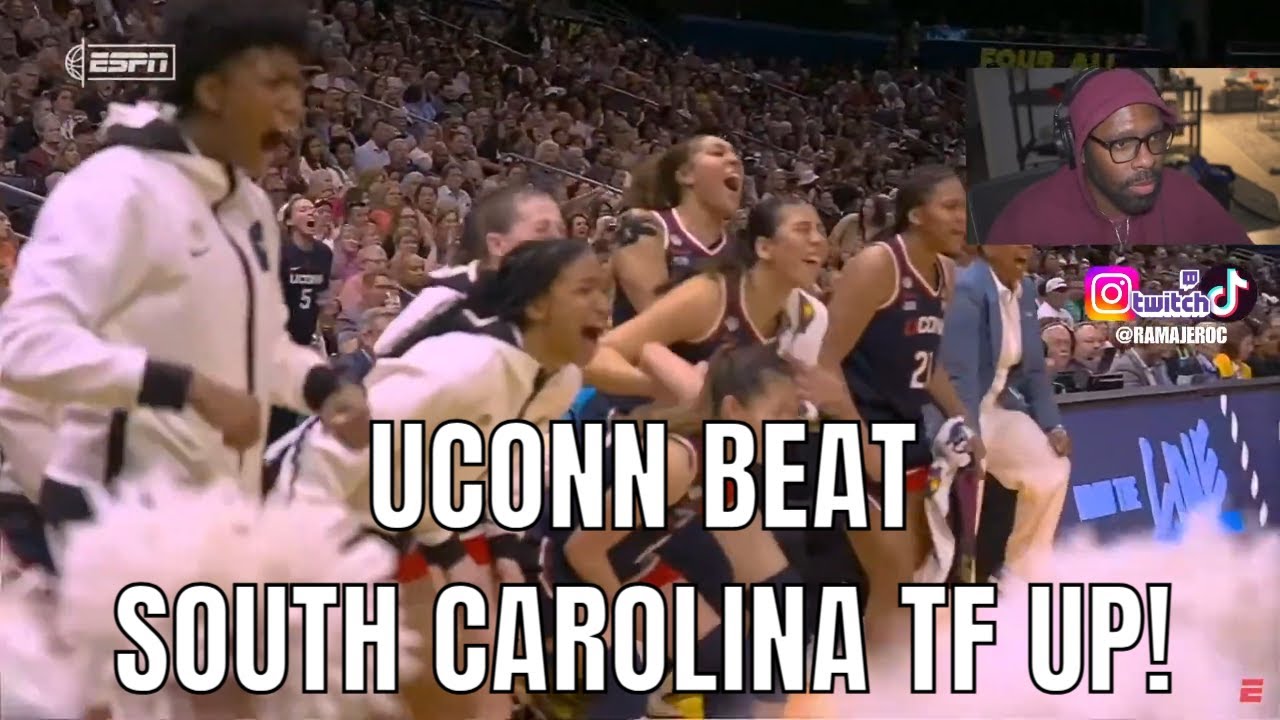 UCONN BEAT TF OUTTA THEM | UCONN vs SOUTH CAROLINA WOMEN'S NCAA TOURNAMENT FULL HIGHLIGHTS REACTION
