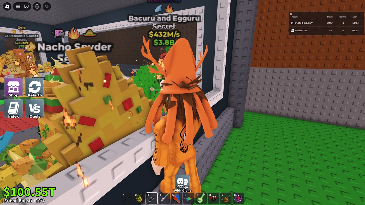 RAIDING servers in Steal a Brainrot and stealing INSANE secrets...