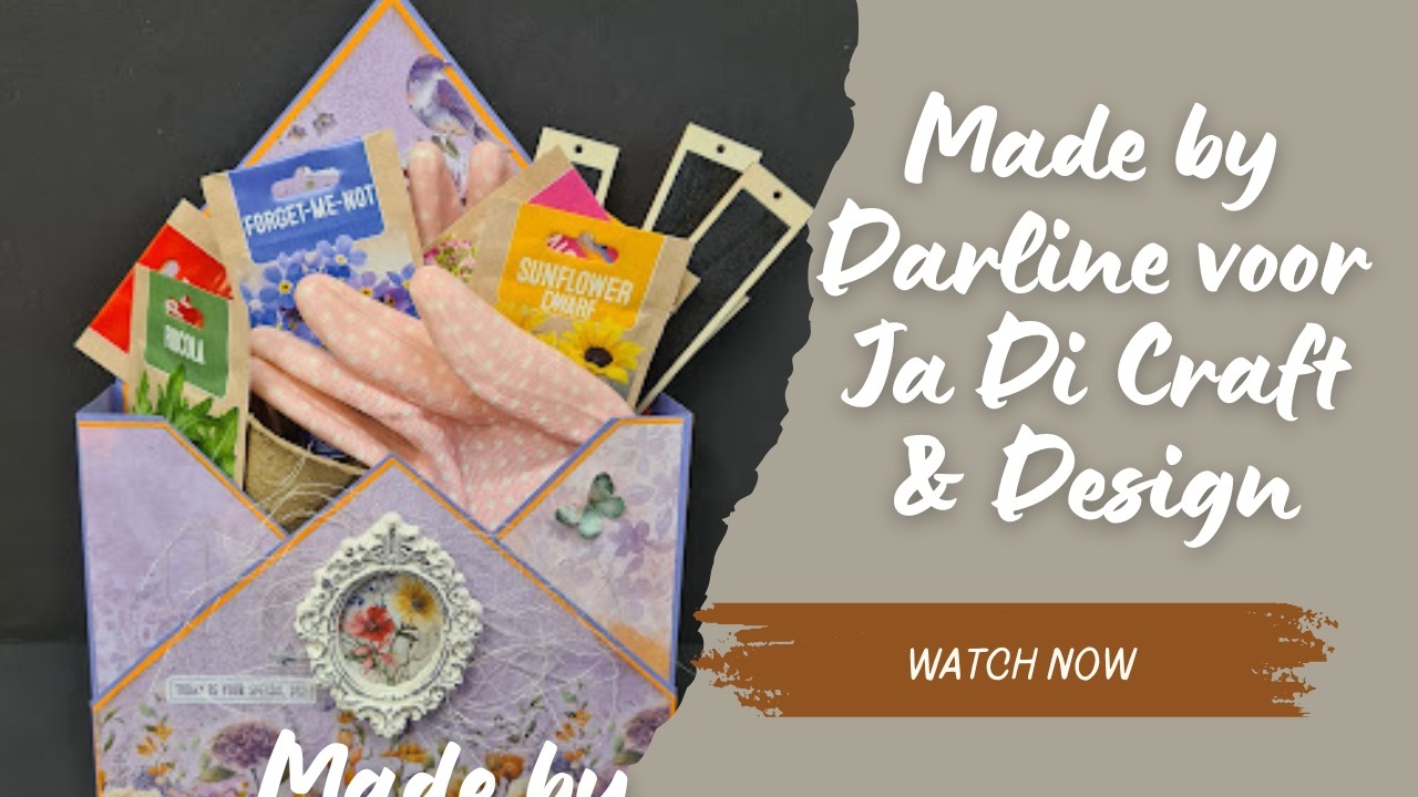 Live met Darline voor Ja Di Craft & Design: workshop Loaded Enveloppe