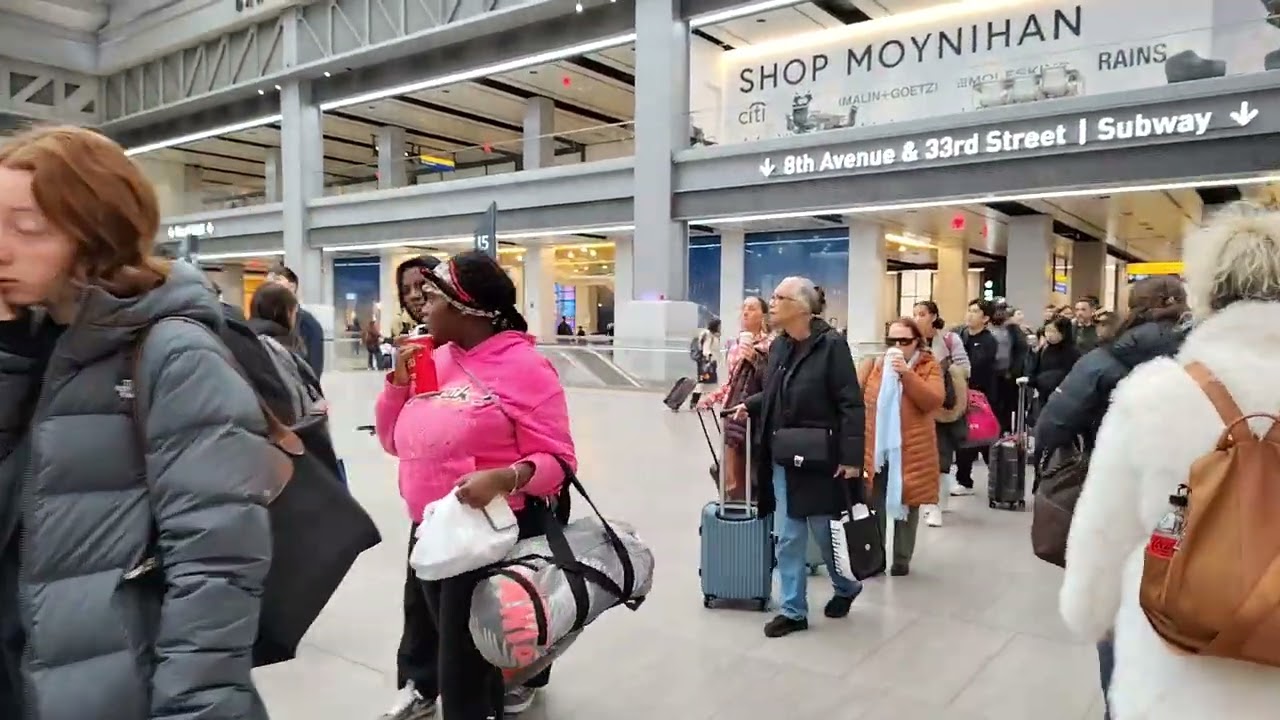 Arriving at New York Moynihan Train Hall on @amtrak 
