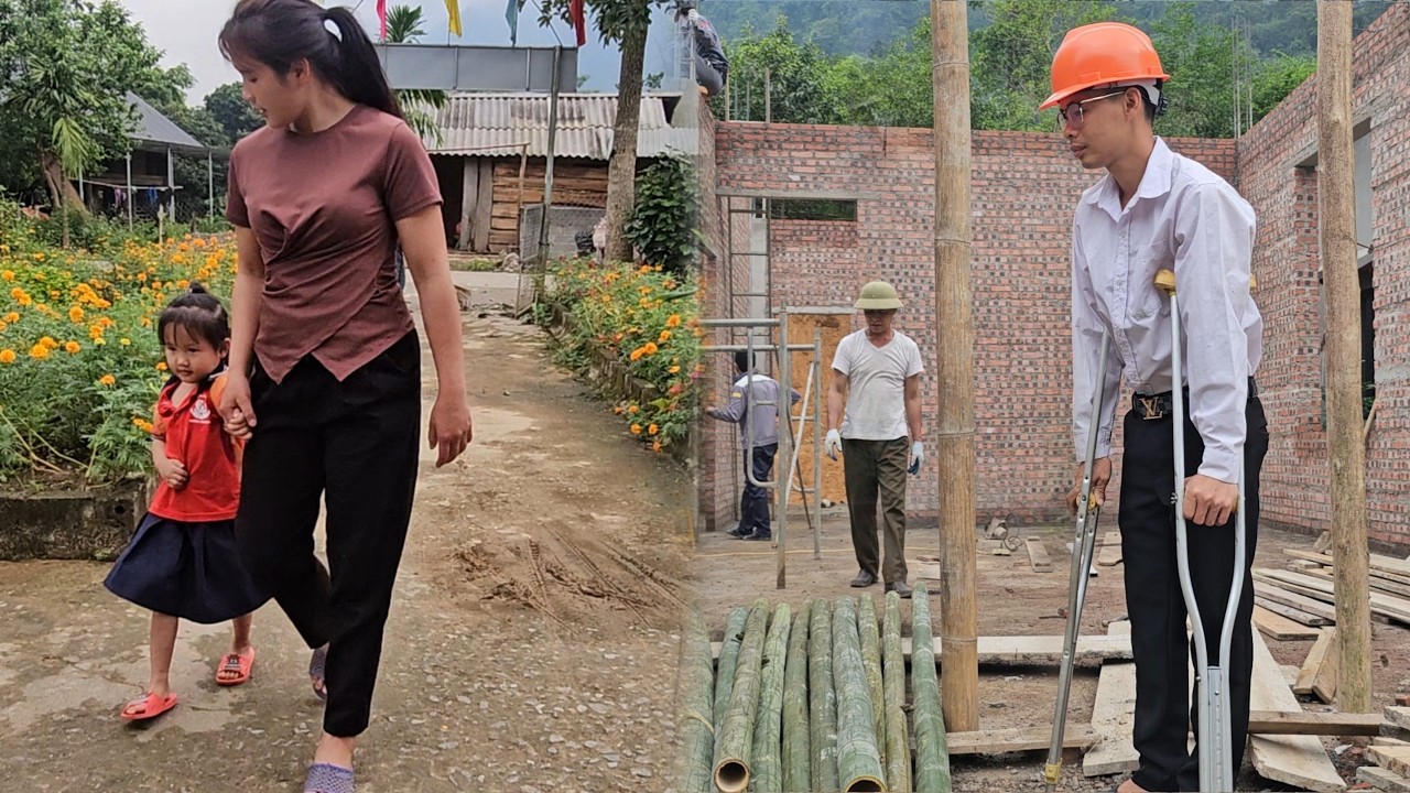 The single mother takes her child to school and collects snails, while the engineer goes to work.