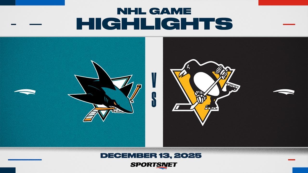NHL Highlights | Sharks vs. Penguins - December 13, 2025