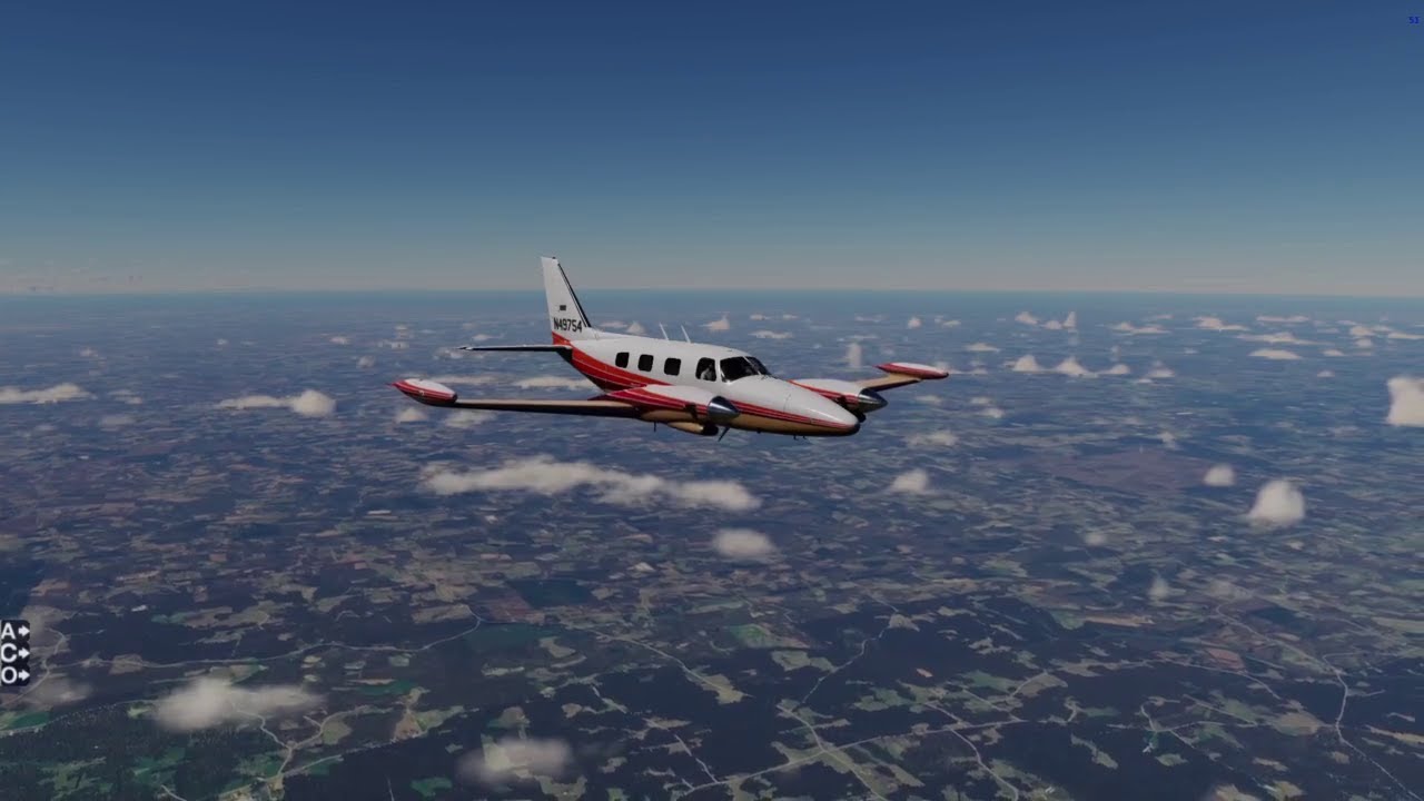 KINT Winston Salem to KCRE Myrtle Beach in the PA31T Piper Cheyenne in X-Plane 12