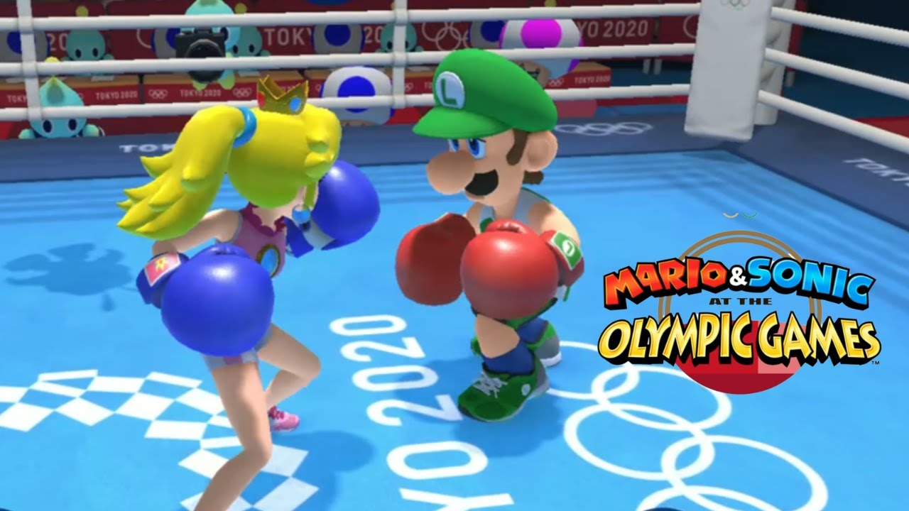 Mario & Sonic At The Olympic Games Tokyo 2020 Boxing Peach Vs Luigi Shadow Daisy Gameplay Switch