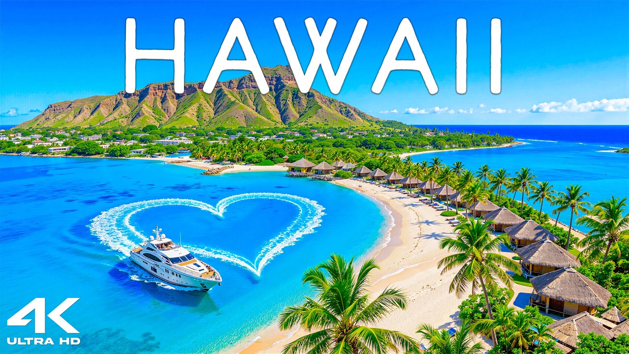 [4K] Hawaii 🇺🇸 INSANE Tropical Paradise, Waikiki Beach & Unreal Island Views
