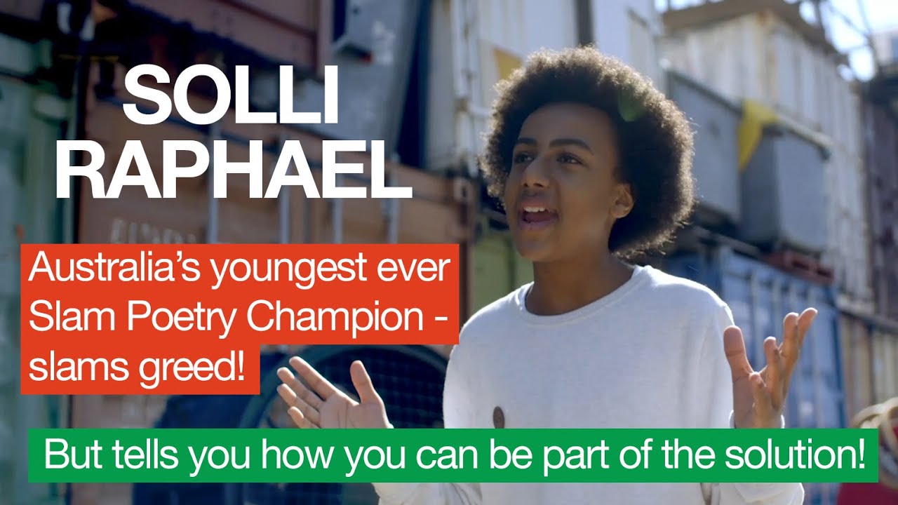 Champion Slam Poet slams Greed, Capitalism and Apathy as cause of Climate Change