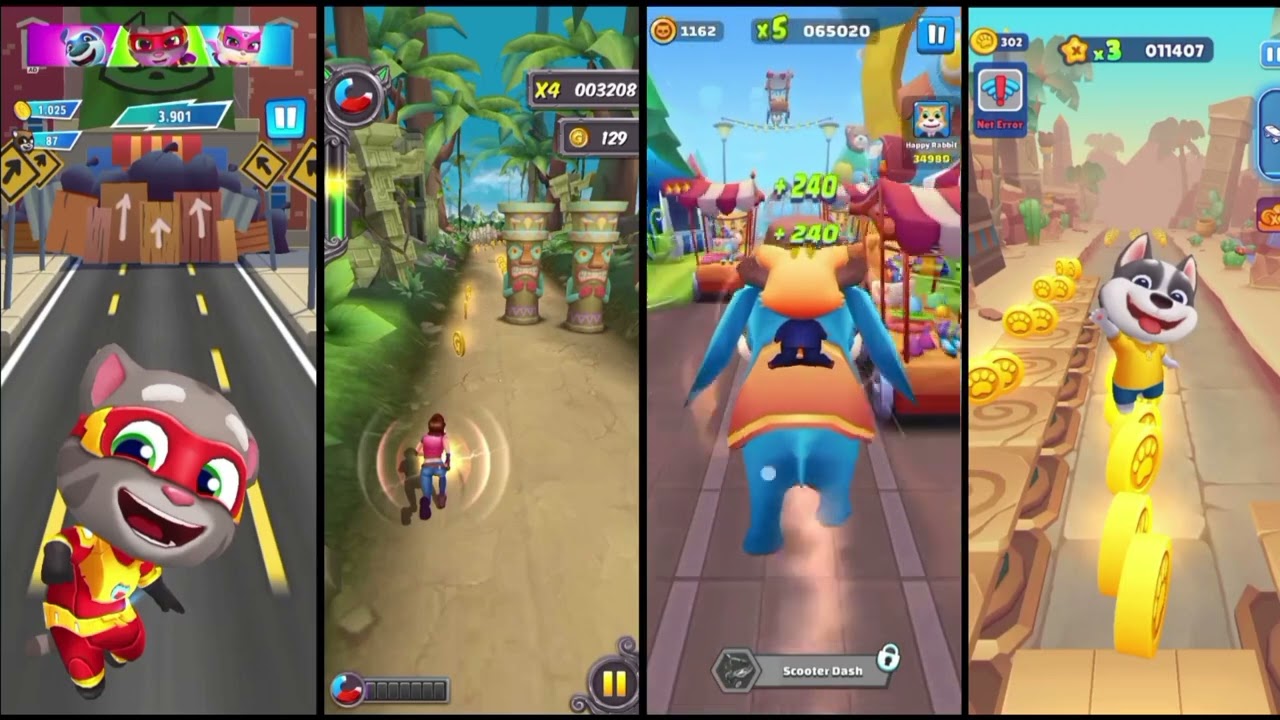🏆talking tom hero dash 🆚 endless run 🆚 cat runner 🆚 running pet gameplay 🏃🏼‍♀️💡😄