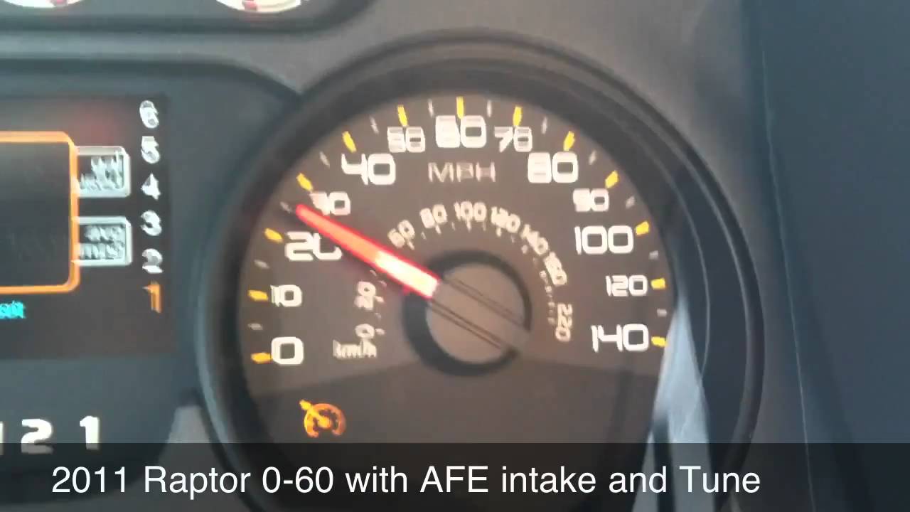 2011 Ford Raptor 6.2L 0-60 w/ Intake