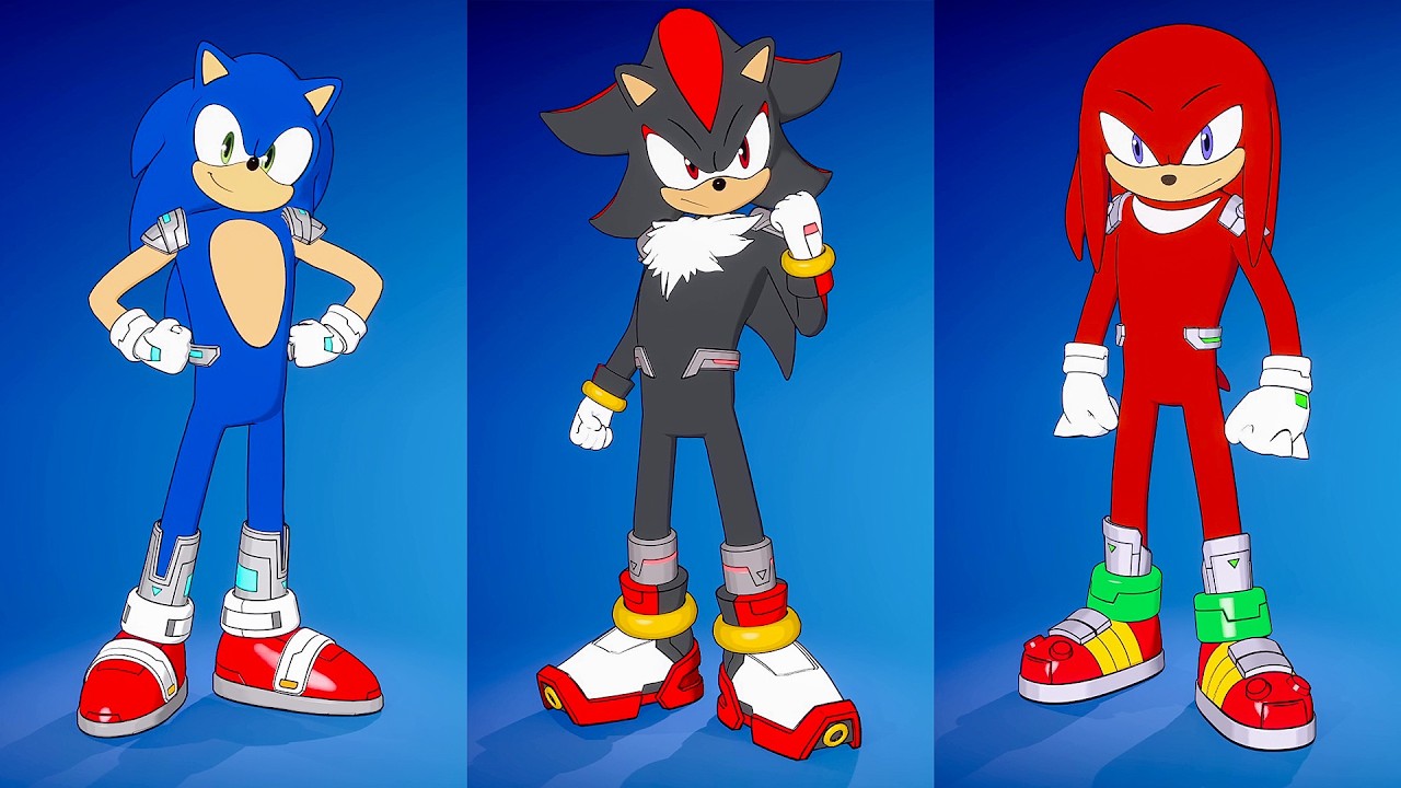 Sonic vs Shadow vs Knuckles in Fortnite
