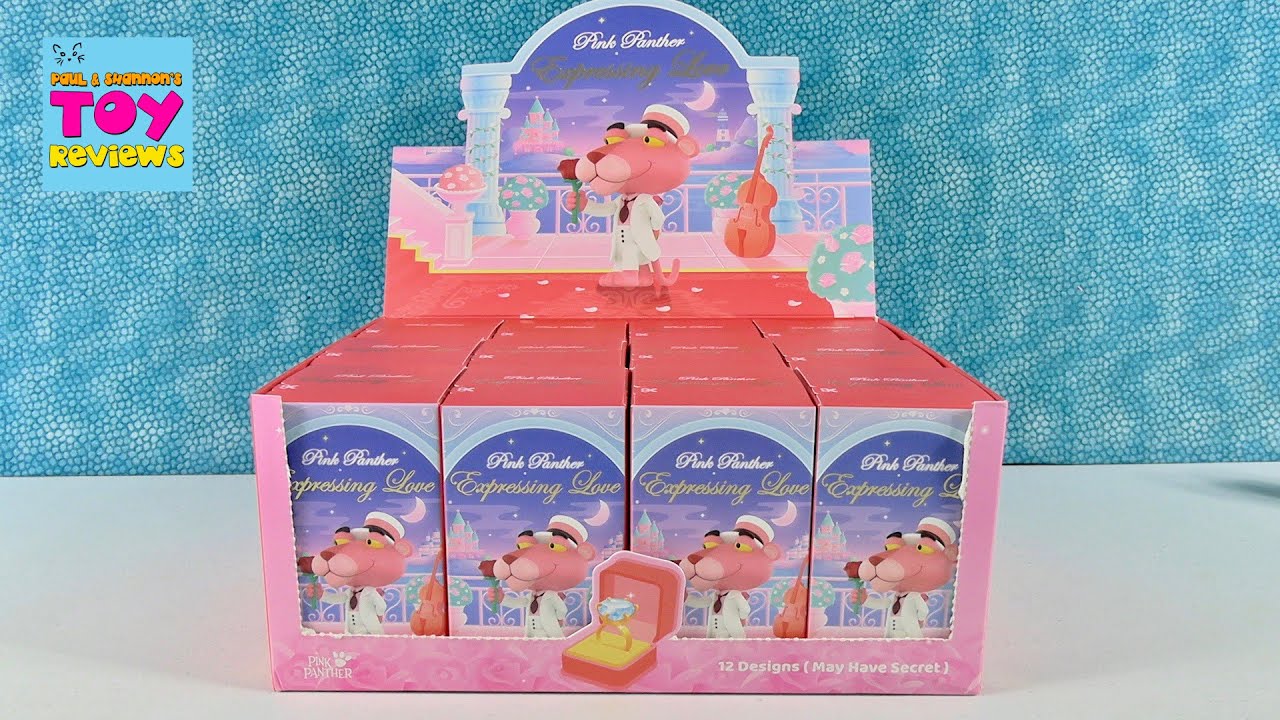Открытие коробки с фигуркой «Розовая пантера, выражающая любовь» от Pop Mart | PSToyReviews