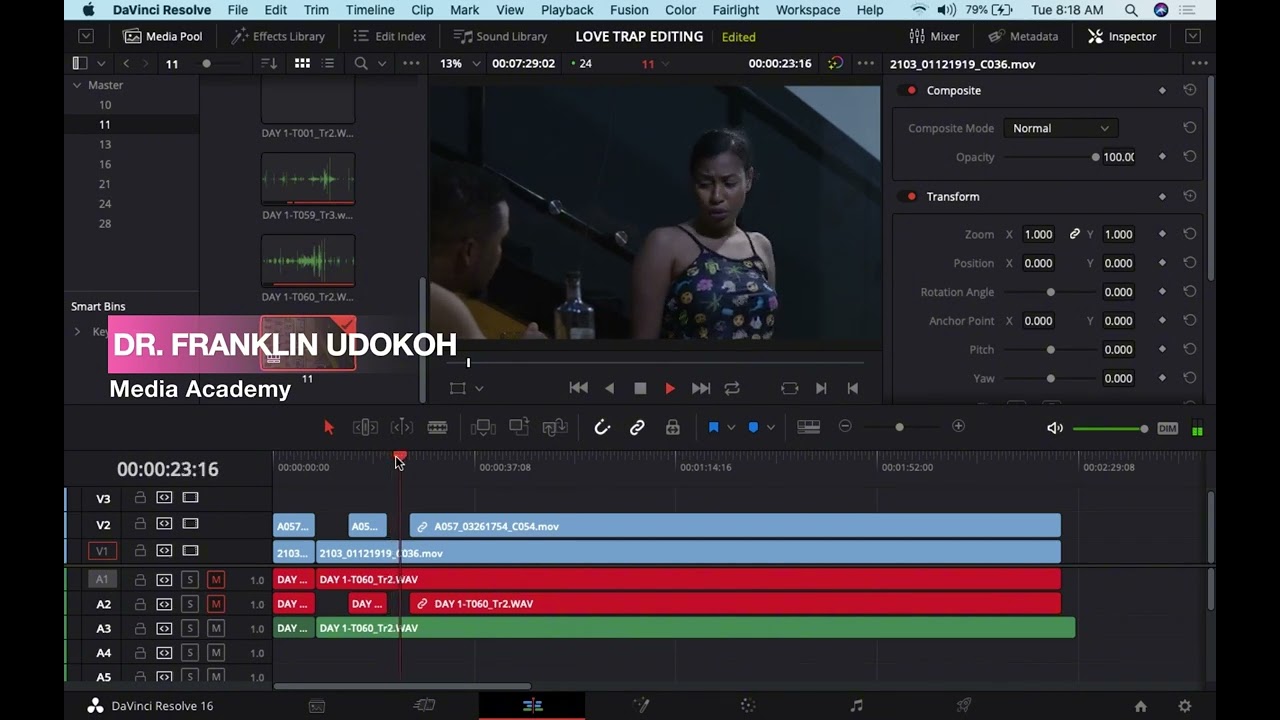 DAVINCI RESOLVE IS A GREAT TOO FOR EDIT NOLLYWOOD MOVIES || HERE IS HOW | Dr. Franklin Udokoh