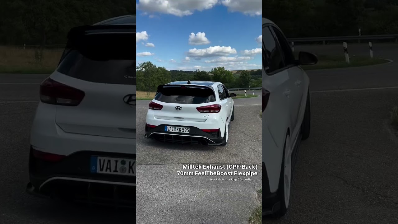 Hyundai i30N Facelift - Soundcheck Milltek Exhaust + 70mm FeelTheBoost Flexpipe