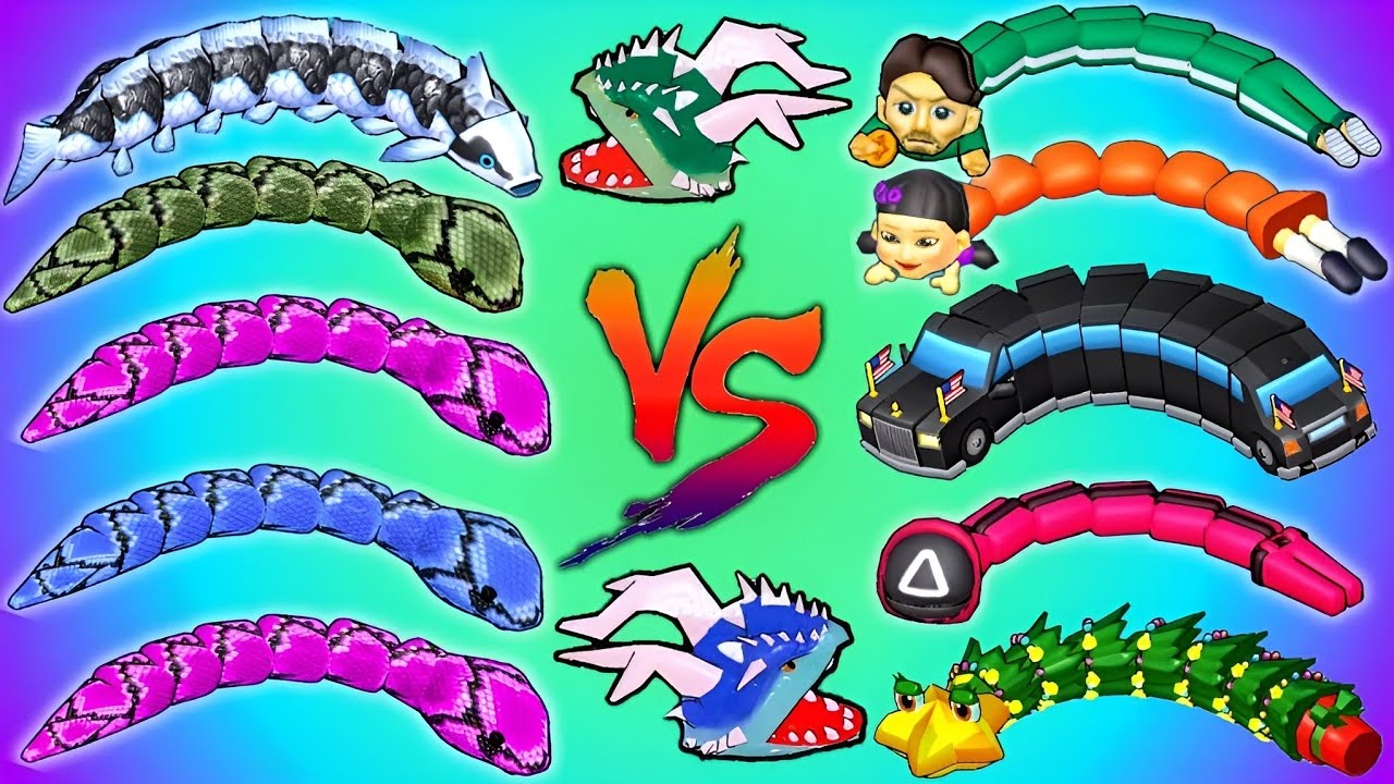 Snakeeeyyy 😎 Top 100 Snakes in Lobby 😜🐍Comman Snake Vs VIP Snake 💥🐍 Snake Clash #420