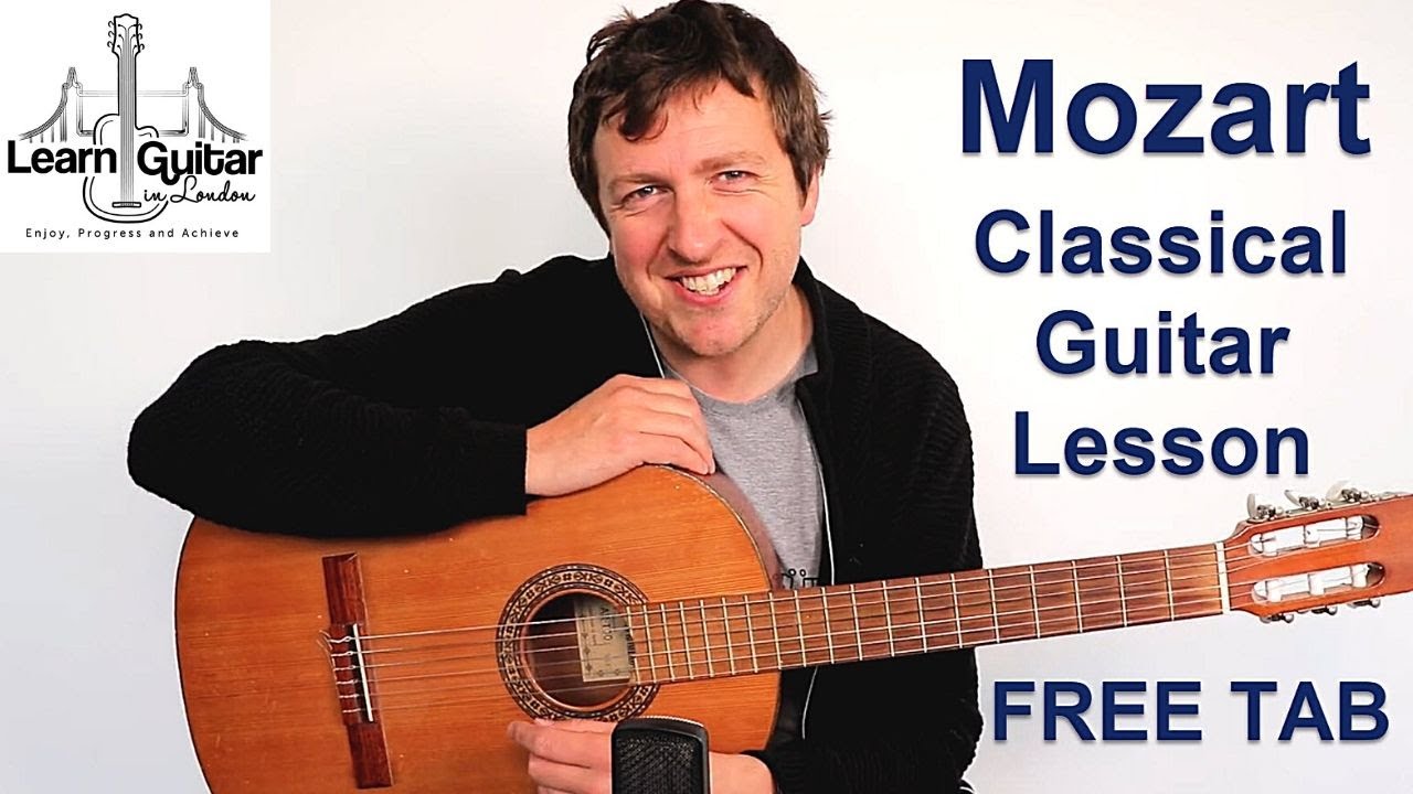 Mozart - Eine Kleine Nachtmusik - Guitar Lesson - FREE TAB - Drue James