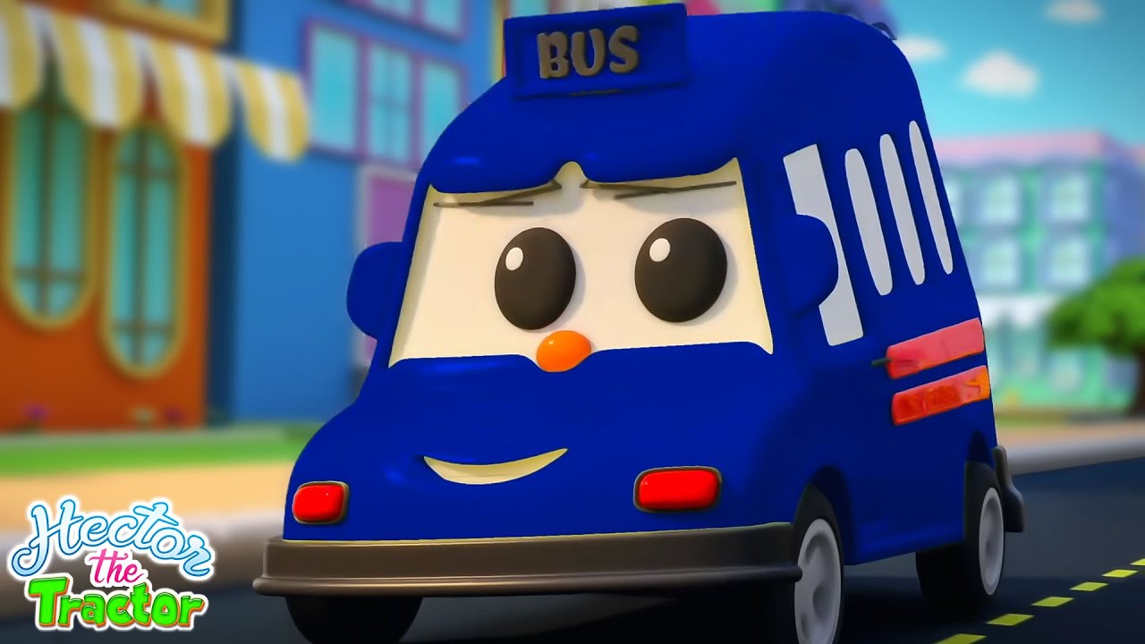 As Rodas Nos Veículos Canção Se ônibus + Músicas Infantis Por Hector The Tractor