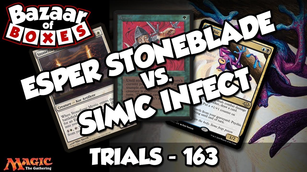 Esper Stoneblade vs. Simic Infect - Trials 163 - Round 2/2 [MTG Legacy]