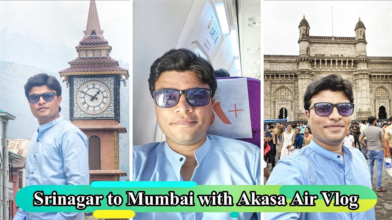 Srinagar to Mumbai with Akasa Air Travel Vlog by Hardikkumar-HRK