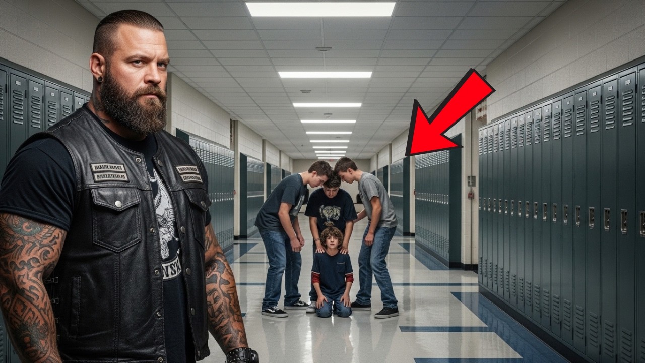 A Bullied Teen Stopped a Cruel Prank — The Next Day, the Biker President Arrived
