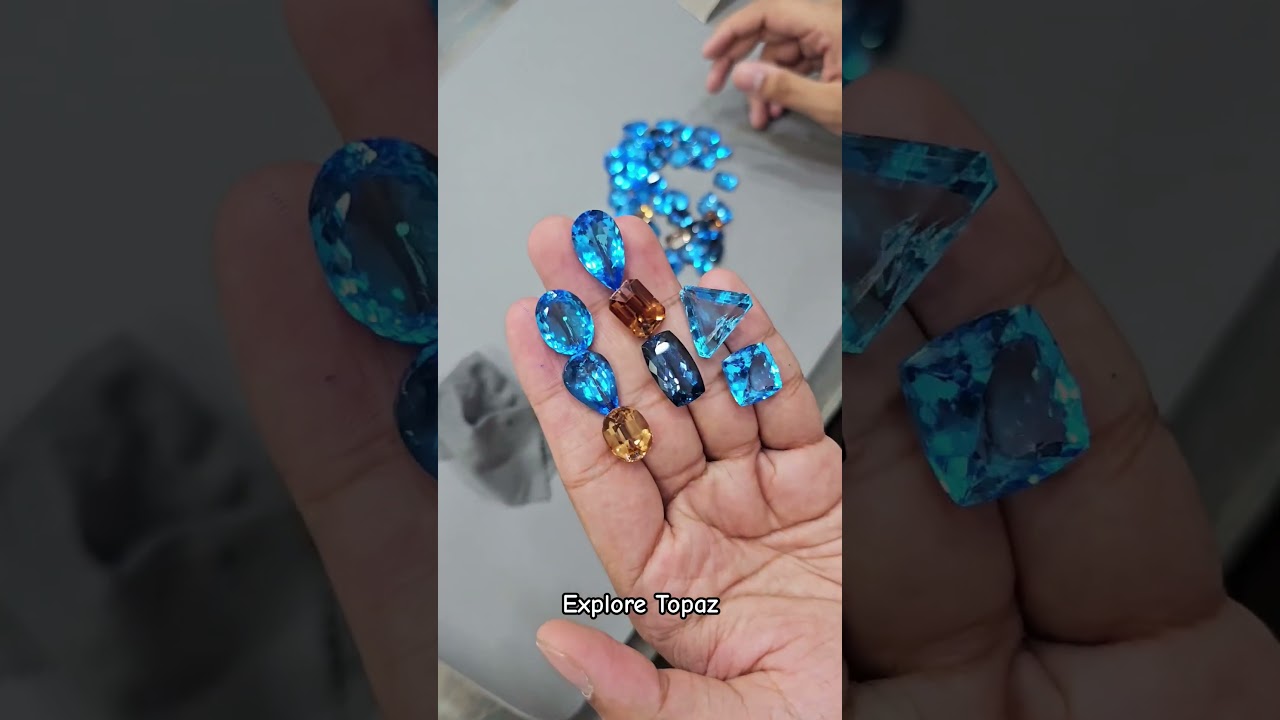 Explore Topaz Gemstones: Swiss Blue topaz, London Blue topaz, Imperial Topaz