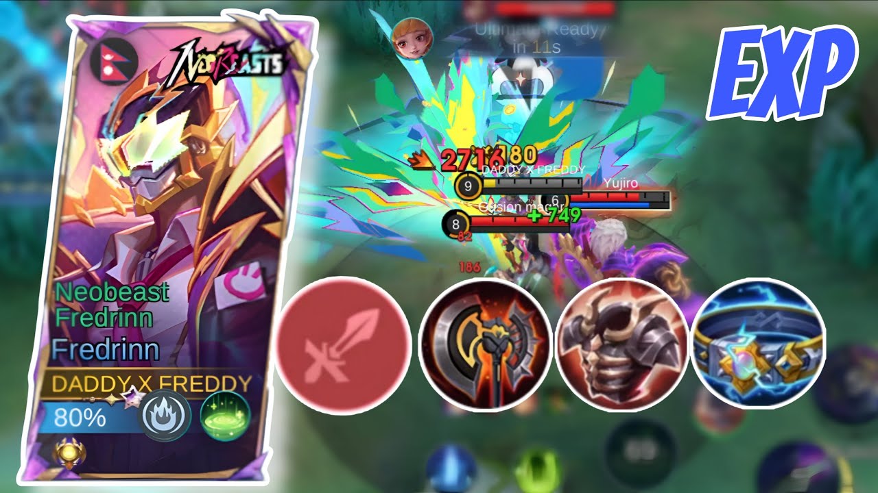 Мощный опытный Фредринн &mdash; безумец | Mobile Legends