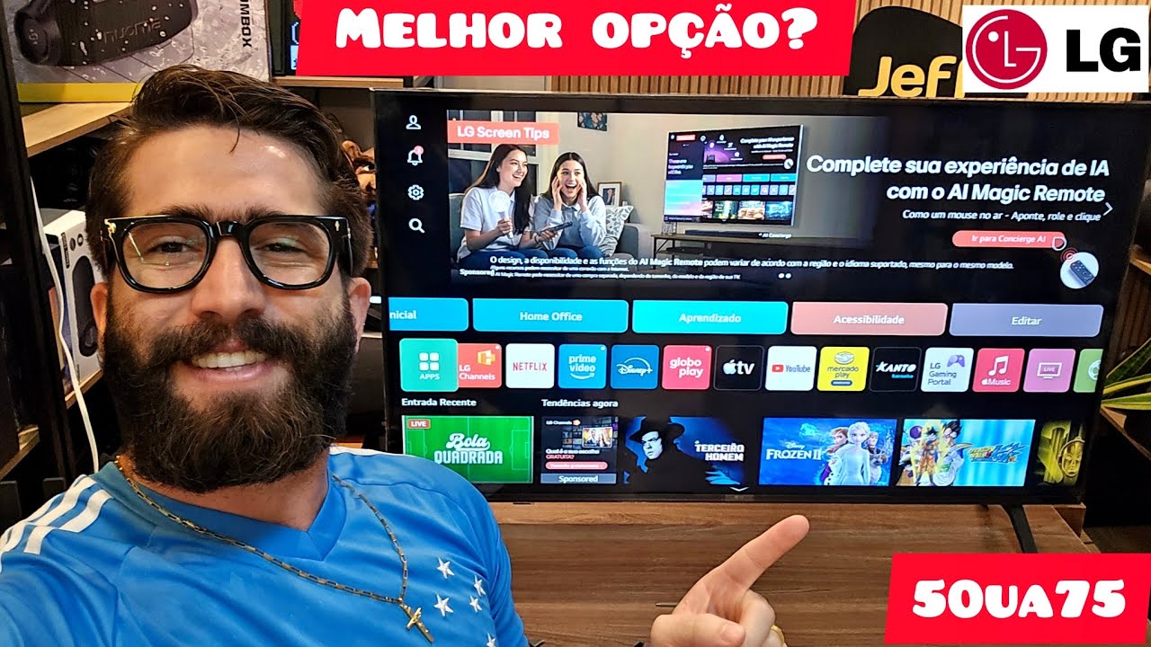 SMART TV LG 4K UHD 50AU75 2025 PROCESSADOR A7 AI GER8: Uma das mais Vendidas do ANO! (Unboxing)