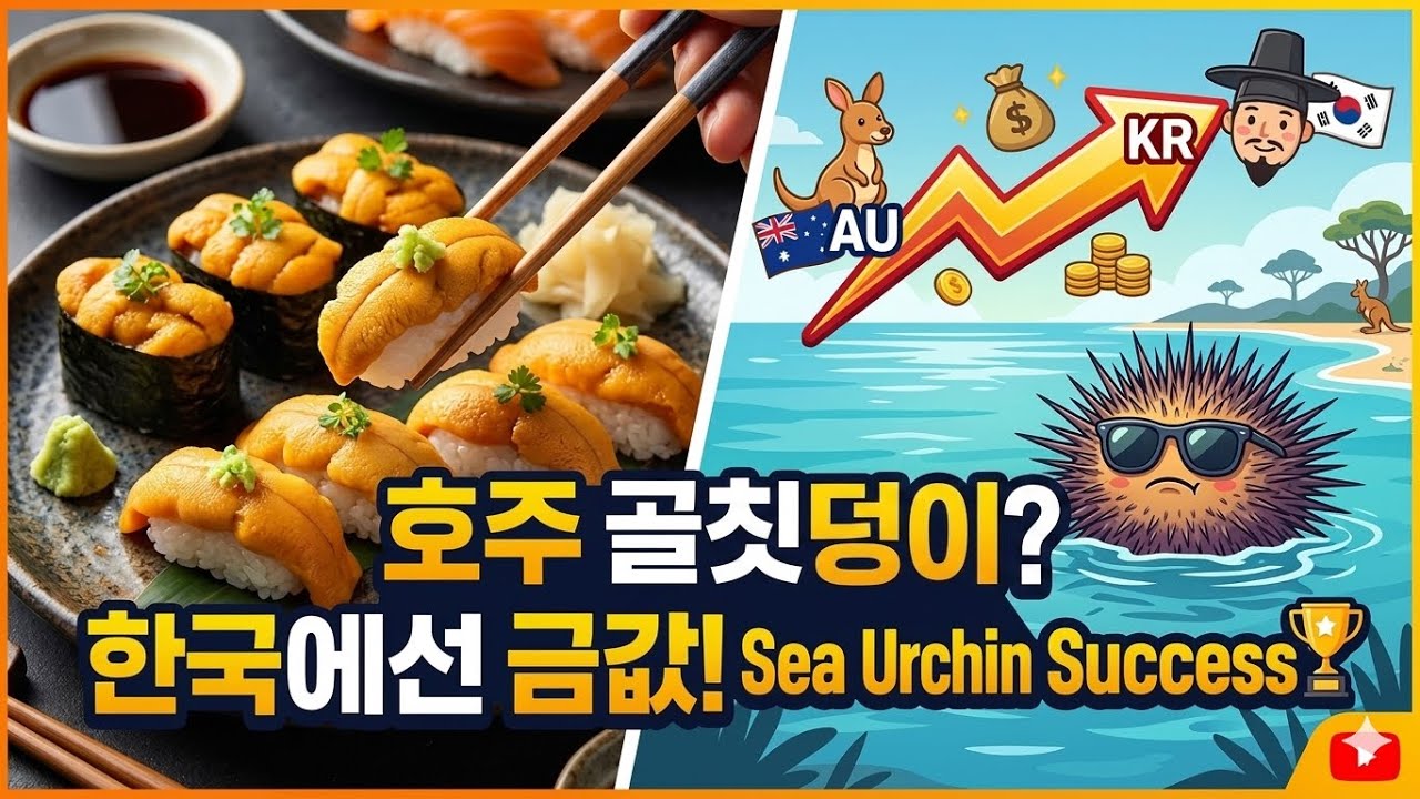 처치곤란 쓰레기 알고보니 황금밭. Sea Urchins: An Unlikely Gold Mine.#성게 #australiatourism #urchin #tasmania #우니