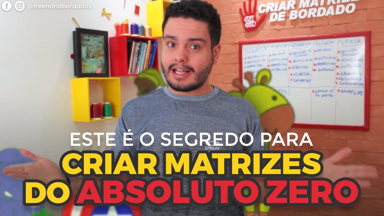 COMO CRIAR MATRIZES DE BORDADO? || FREE HAND BORDADOS