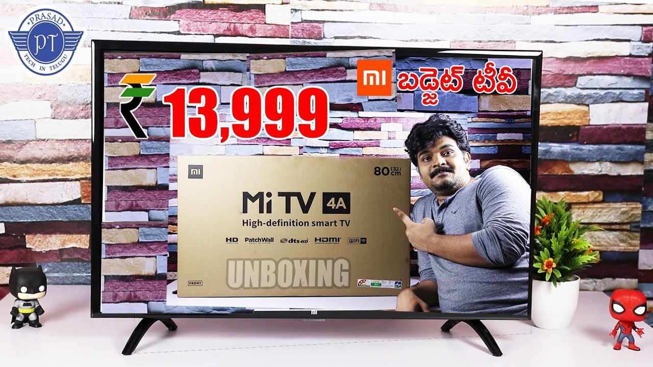 Xiaomi MiTV 4A Unboxing & initial impressions ll in telugu ll by prasad ll
