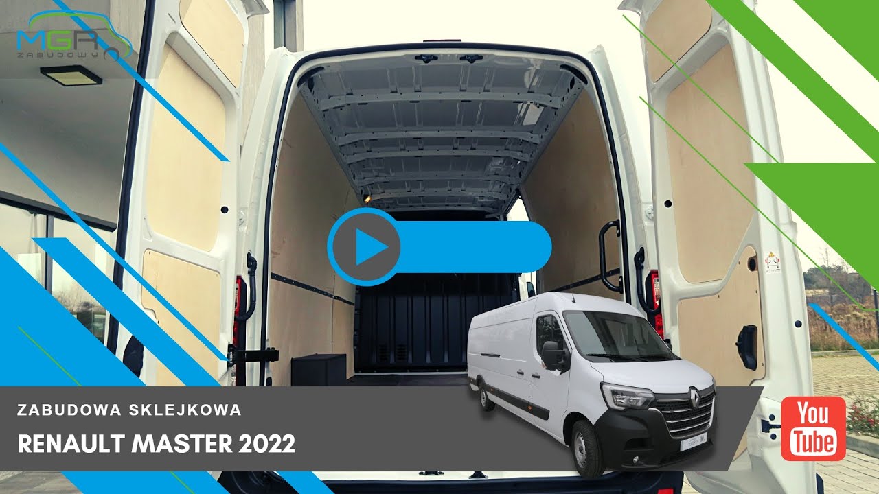 MGR-Zabudowy- Sklejkowa zabudowa w Renault Master 2022 (podłoga, ściany, drzwi)