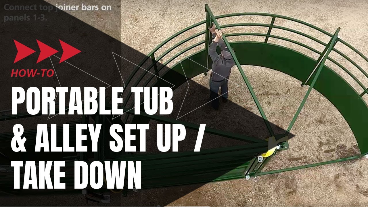 How to Assemble a Portable Cattle Tub & Alley | Assembly | Arrowquip