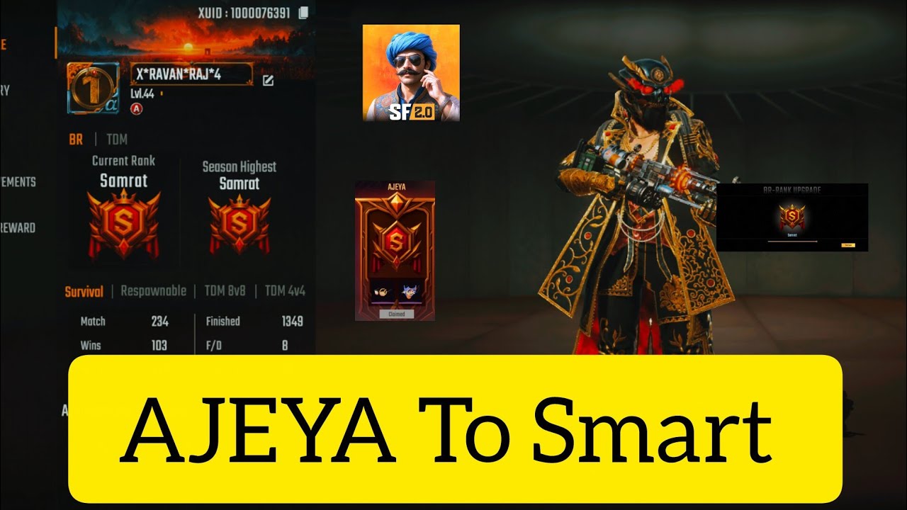 AJEYA To Samrat rank push Scarfall 2.0#scarfallgameplay #scary #scarfallgameplay
