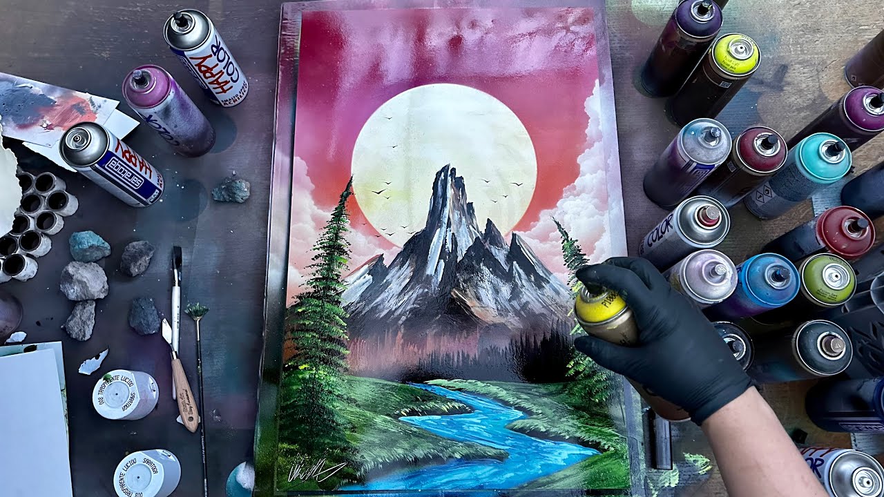 Valley of Life - SPRAY PAINTING ART by Skech