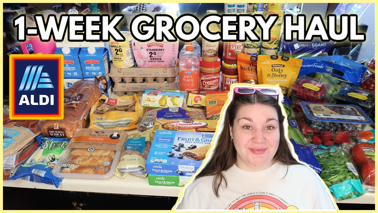 UNDER BUDGET ALDI HAUL | 1-Week Grocery Haul & Meal Plan
