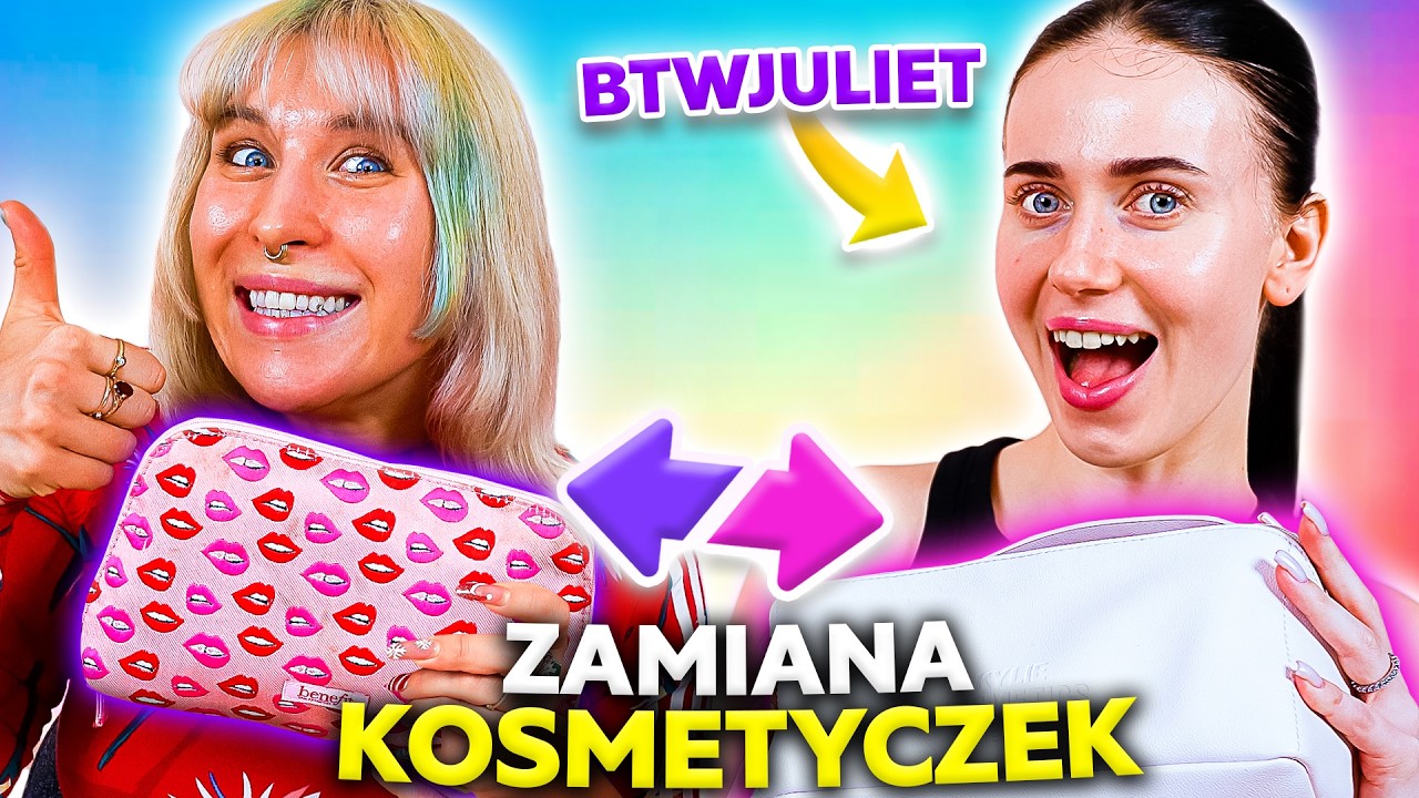 ♦ CZEGO NIE UŻYWA BTWJULIET? 😅 ZAMIANA KOSMETYCZEK z Julką! ♦ Agnieszka Grzelak Beauty