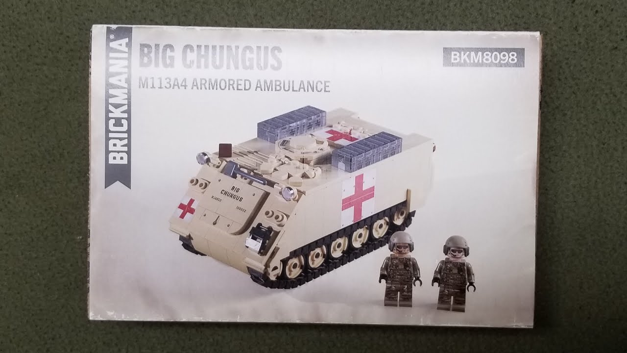 LEGO BIG CHUNGUS &ndash; M113A4 ARMORED AMBULANCE &ndash; BRICKMANIA CUSTOM LEGO KIT