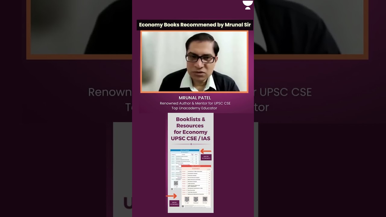 Economy books For UPSC recommended by Mrunal Sir | Unacademy
