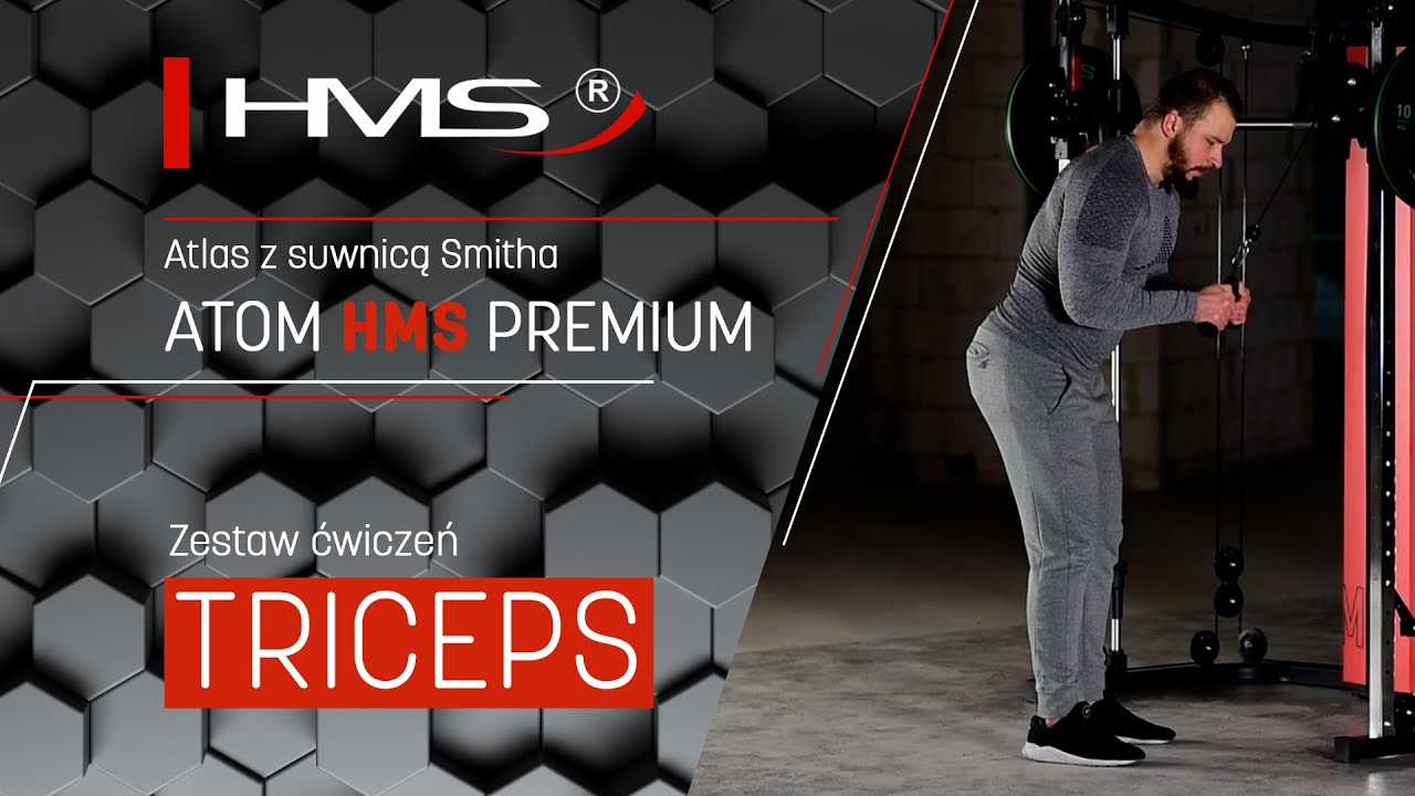 Trenuj na suwnicy Smith'a z atlasem || Trening triceps || ATOM HMS