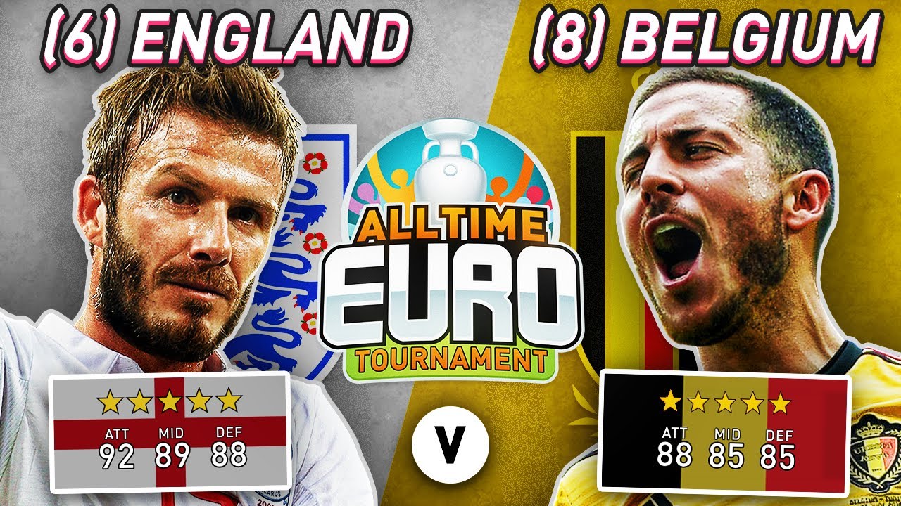 England All-Time XI vs Belgium All-Time XI | FIFA 20 All-Time EURO Semi-Finals