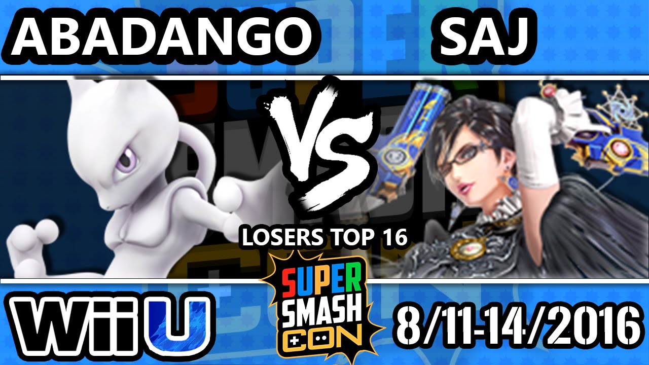 SSC 2016 SSB4 - Abadango (Mewtwo) Vs. 7S | Saj (Bayonetta) - Smash 4 - Smash Wii U